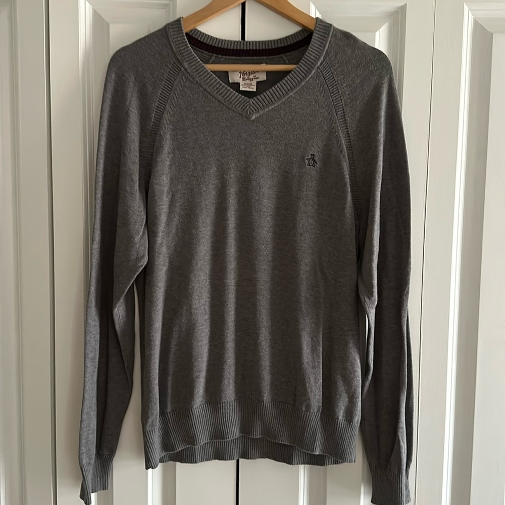 Men’s Penguin V-Neck Sweater
